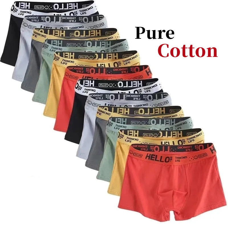 Boxer Brief Pack Cotton - 10 pezzi/intimo da uomo uomo mutande