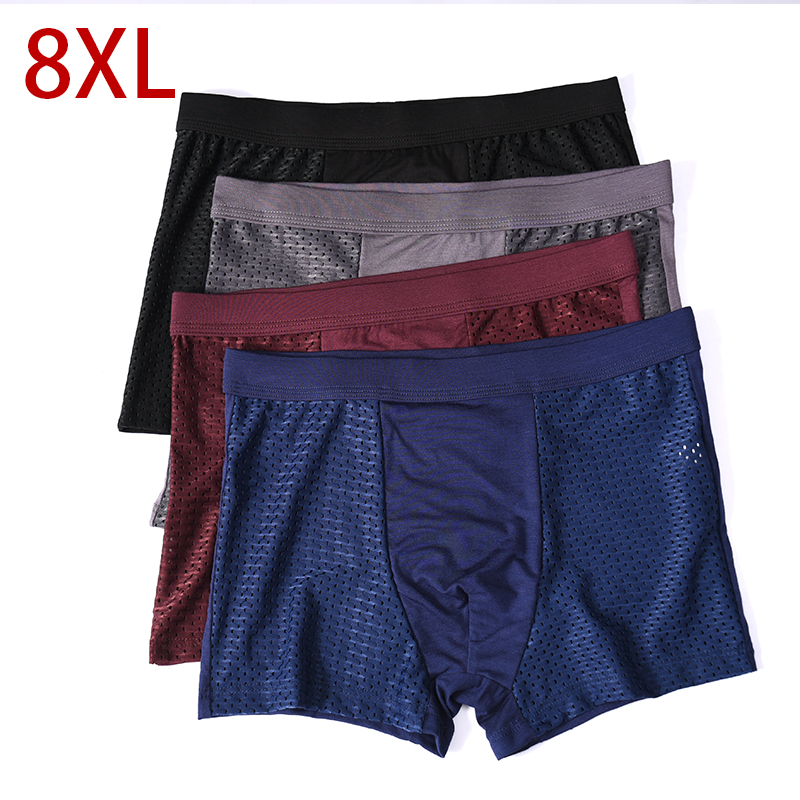 Boxer Shorts Modal - L-8XL Plus Banboo Fibra Uomo Intimo