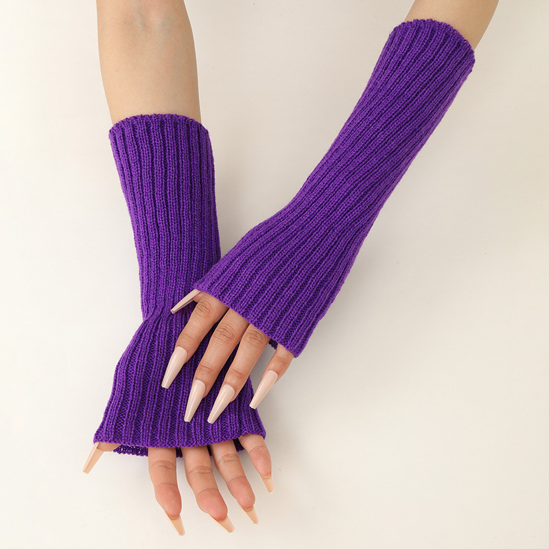 Thermal Long John - Guanti lunghi senza dita casual elasticizzati